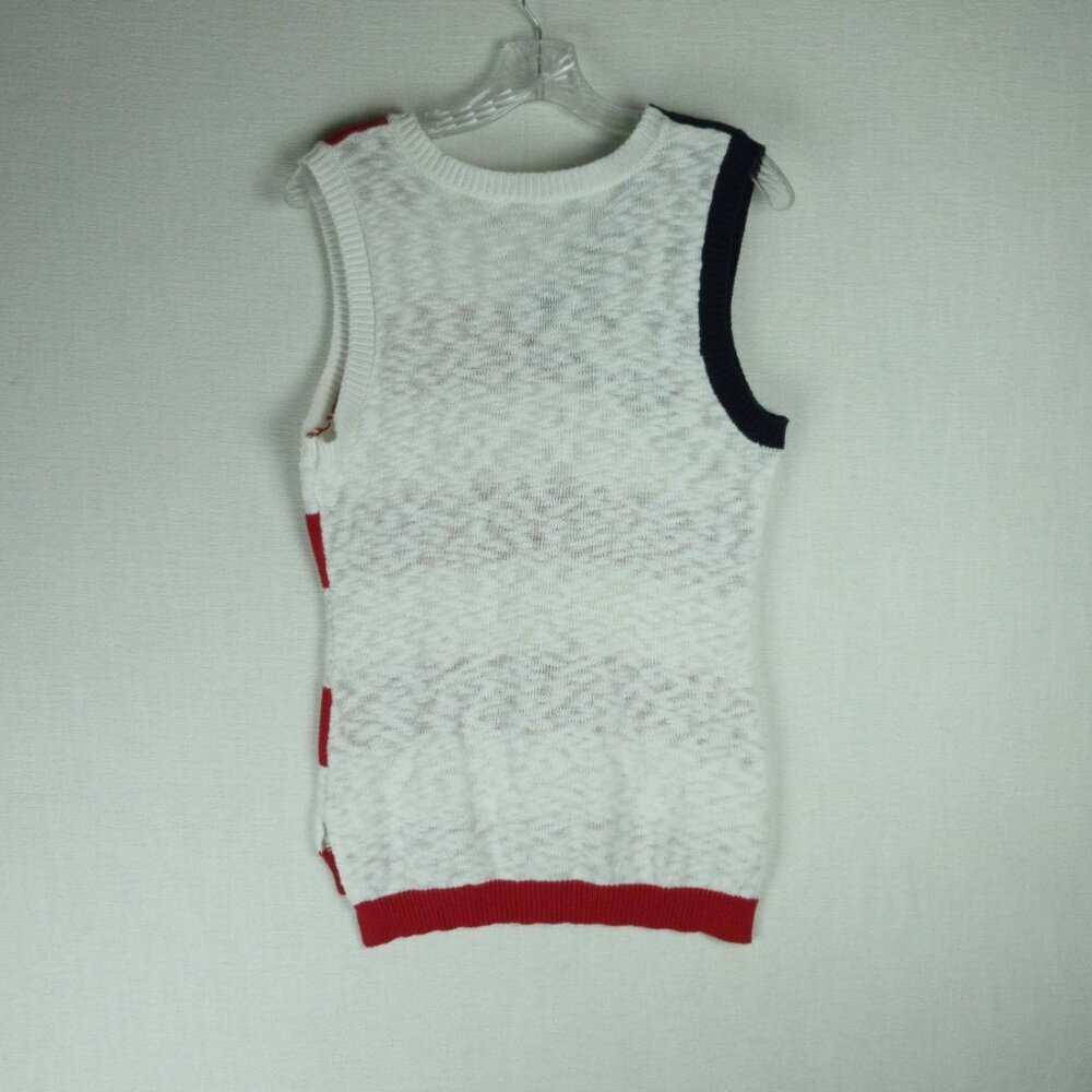 Soho New York & Company Sleeveless Sweater Size M Americana - Picture 6 of 9